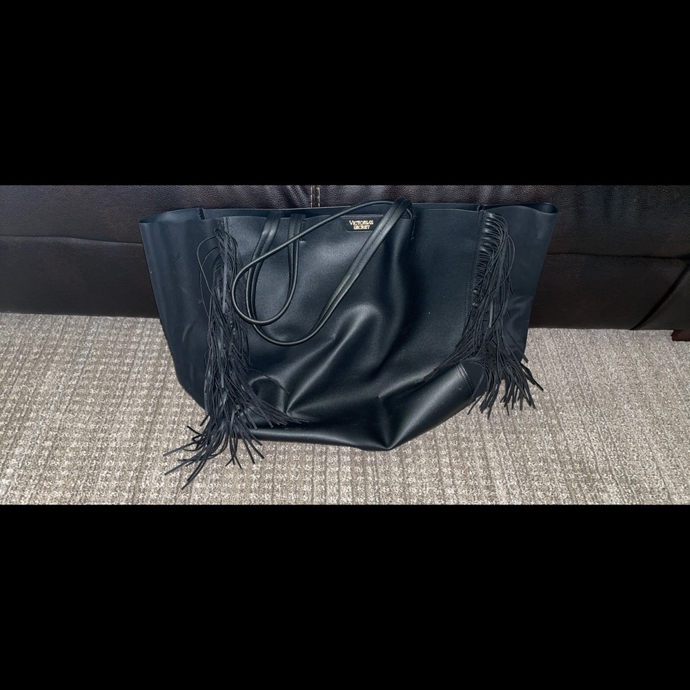 Victoria Secret black tote bag